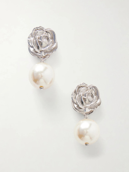  Magda Butrym Magda Butrym - Silver-tone Pearl Earrings - One Size 