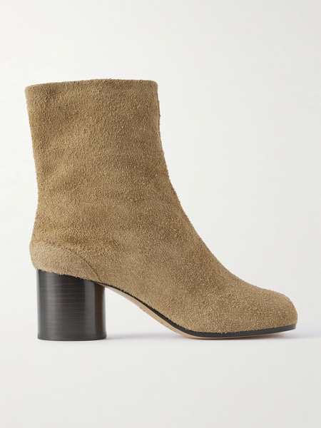  Maison Margiela Maison Margiela - Tabi Split-toe Suede Ankle Boots - Camel 