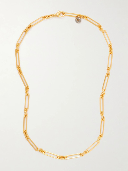  Maison Mayle Maison Mayle - Long Links Gold-plated Crystal Necklace - One Size 