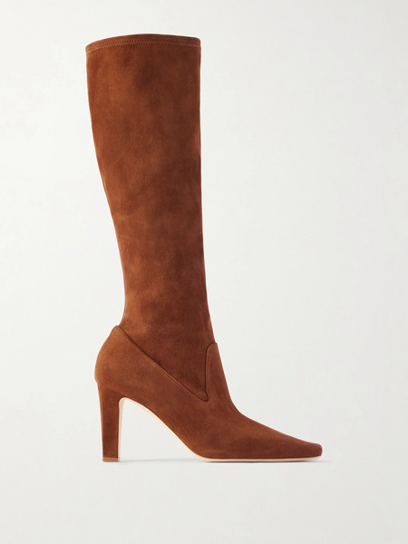  Manolo Blahnik Manolo Blahnik - Pavisco 90 Suede Boots - Dark Brown 