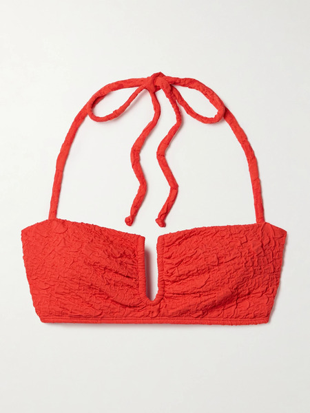  Mara Hoffman Mara Hoffman - Cruz Recycled-popcorn Bikini Top - Red 