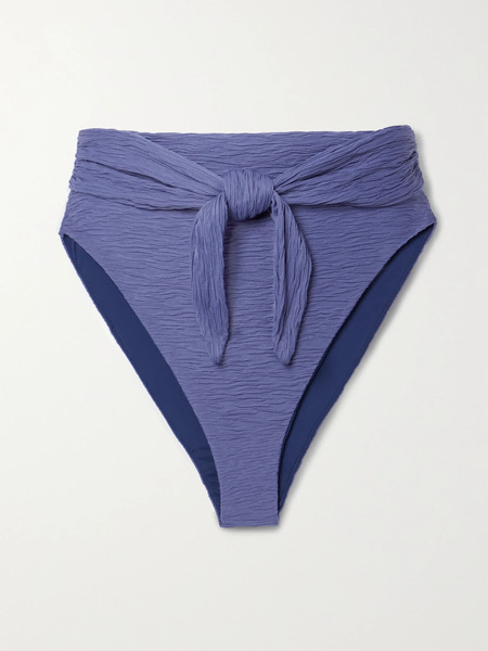  Mara Hoffman Mara Hoffman - Goldie Recycled Stretch-matelassé Bikini Briefs - Blue 