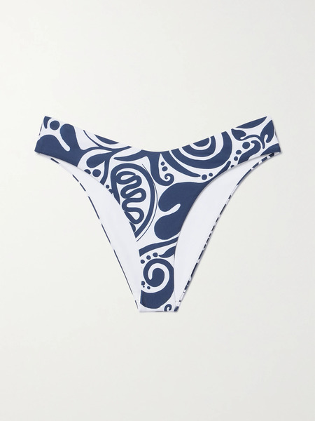  Mara Hoffman Mara Hoffman - + Net Sustain Cece Printed Recycled Bikini Briefs - Navy 