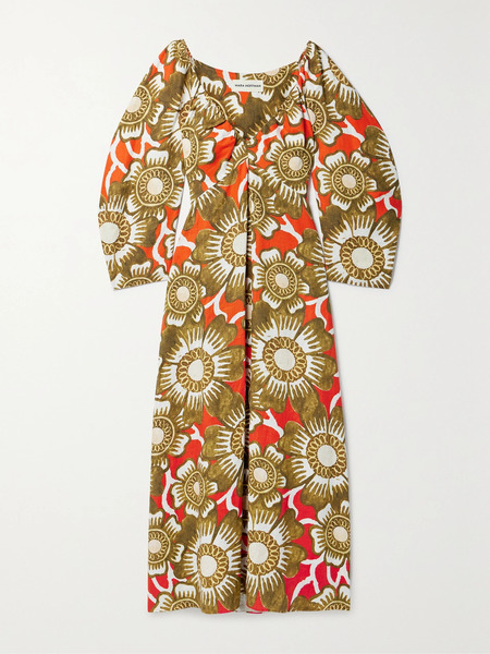  Mara Hoffman Mara Hoffman - + Net Sustain Ophelia Floral-print Hemp Maxi Dress - Red 