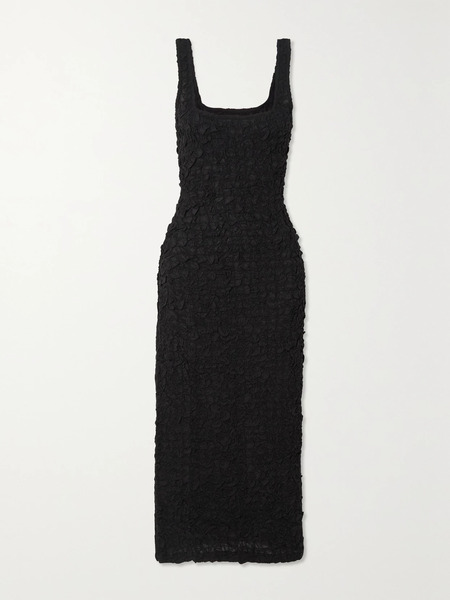  Mara Hoffman Mara Hoffman - Popcorn Tencel Modal Midi Dress - Black 
