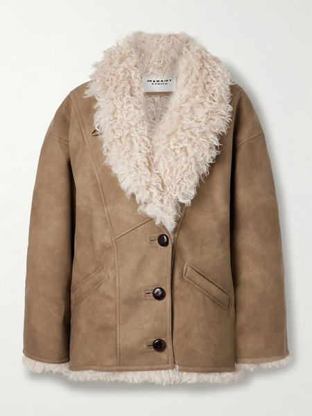  Marant étoile Marant étoile - Clea Fleece Coat - Taupe 