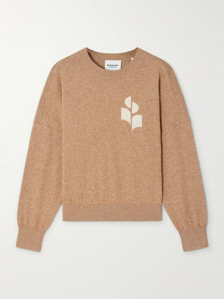  Marant étoile Marant étoile - Marisans Intarsia Cotton And Wool-blend Sweater - Camel 