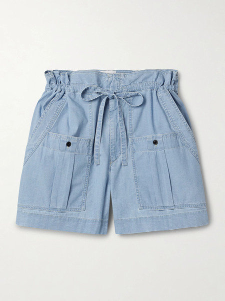  Marant étoile Marant étoile - Valdina Cotton-chambray Shorts - Mid Denim 