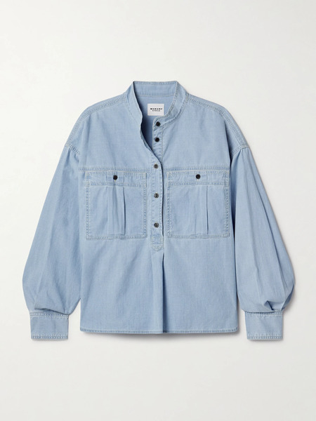  Marant étoile Marant étoile - Vero Cotton-chambray Shirt - Mid Denim 
