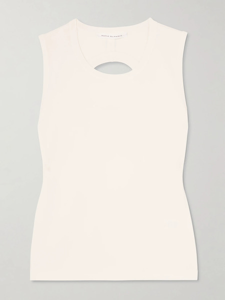  Maria Mcmanus Maria Mcmanus - Cutout Jersey Tank - Ivory 