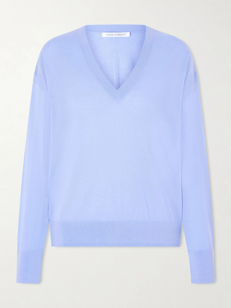  Maria Mcmanus Maria Mcmanus - Merino Wool Sweater - Sky Blue 