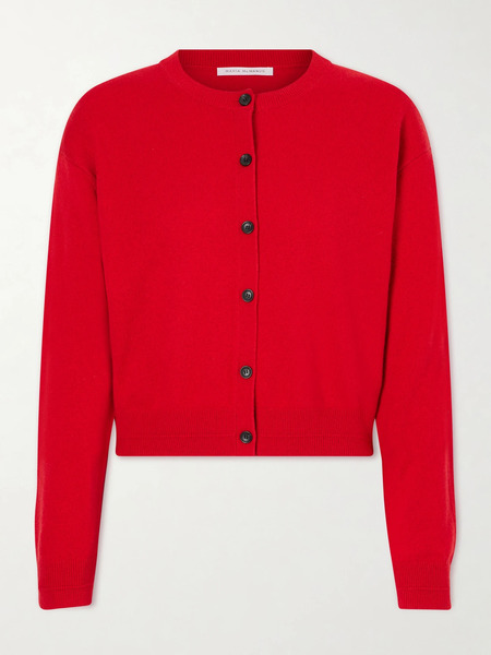  Maria Mcmanus Maria Mcmanus - Recycled Cashmere And Organic Cotton-blend Cardigan - Red 