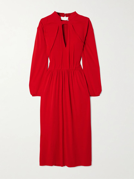  Marie Adam-leenaerdt Marie Adam-leenaerdt - Crepe Midi Dress - Red 