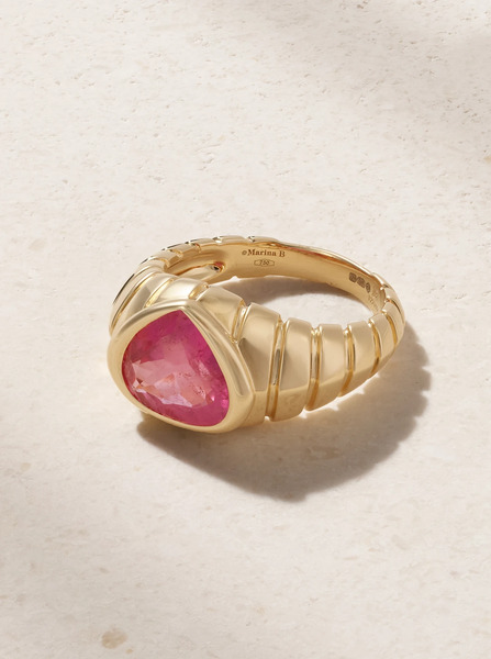  Marina B Marina B - 18-karat Gold Rubellite Ring - 7 