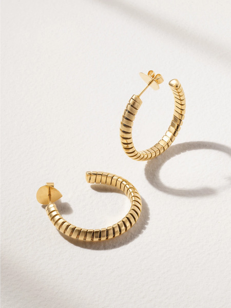  Marina B Marina B - Trisolina Small 18-karat Gold Hoop Earrings - One Size 