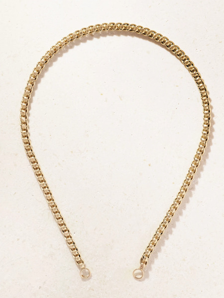  Marla Aaron Marla Aaron - Rolling Curb 14-karat Gold Chain Necklace - One Size 