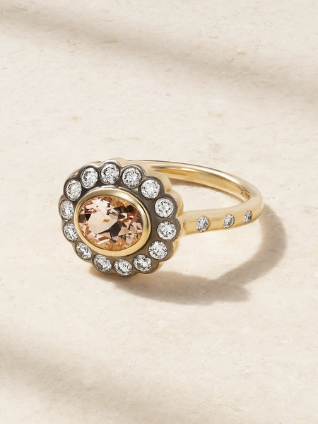  Marlo Laz Marlo Laz - Lexie 18-karat Gold, Morganite And Diamond Ring - 7 