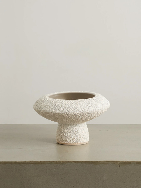  Marloe Marloe Marloe Marloe - + Net Sustain Lully Glazed Ceramic Vase - Beige 