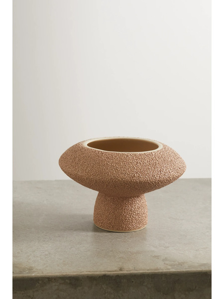  Marloe Marloe Marloe Marloe - + Net Sustain Lully Glazed Ceramic Vase - Beige 