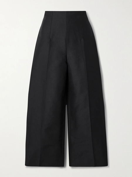  Marni Marni - Cropped Cotton Wide-leg Pants - Black 