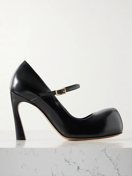  Marni Marni - New Wave Leather Mary Jane Pumps - Black 