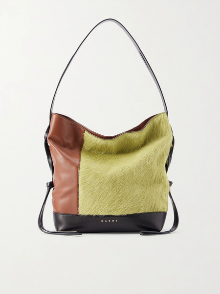  Marni Marni - Pod 2.0 Leather And Calf Hair Shoulder Bag - Multi 