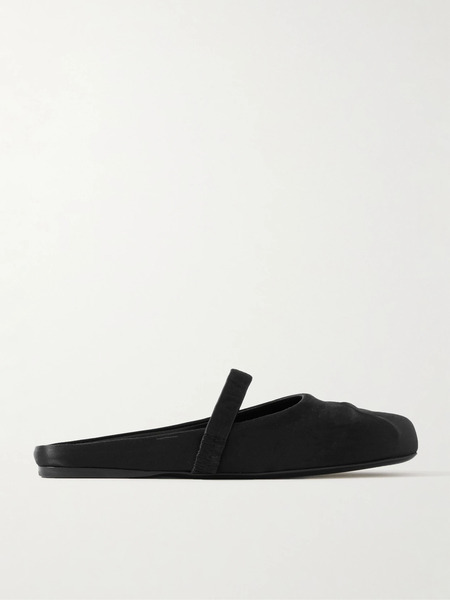  Marni Marni - Sabot Satin Ballet Flats - Black 