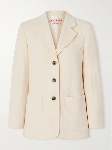  Marni Marni - Wool-crepe Blazer - Off-white 