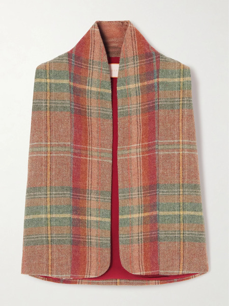 Marta Ferri Marta Ferri - Ramatuelle Checked Wool Vest - Red 
