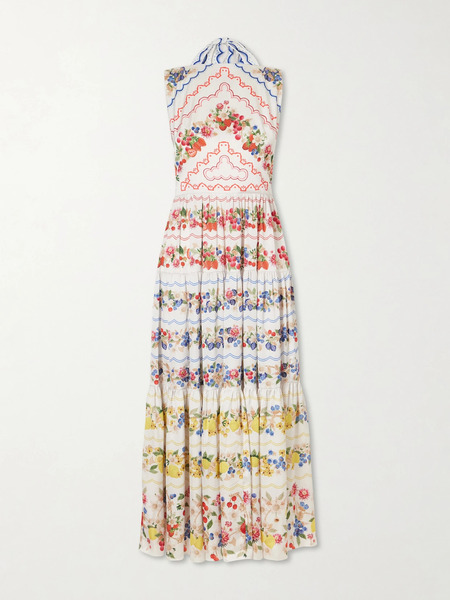  Mary Katrantzou Mary Katrantzou - Sophia Floral-print Woven Maxi Dress - Multi 