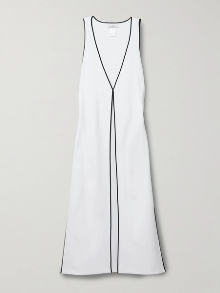  Marysia Marysia - Aalto Crepe-trimmed Terry Tunic - White 