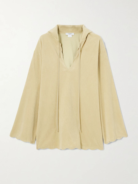  Marysia Marysia - Baughman Hooded Cotton-blend Terry Tunic - Beige 