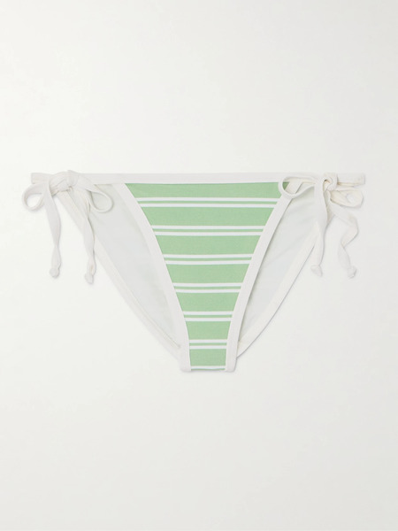  Marysia Marysia - Bianco Striped Bikini Briefs - Green 
