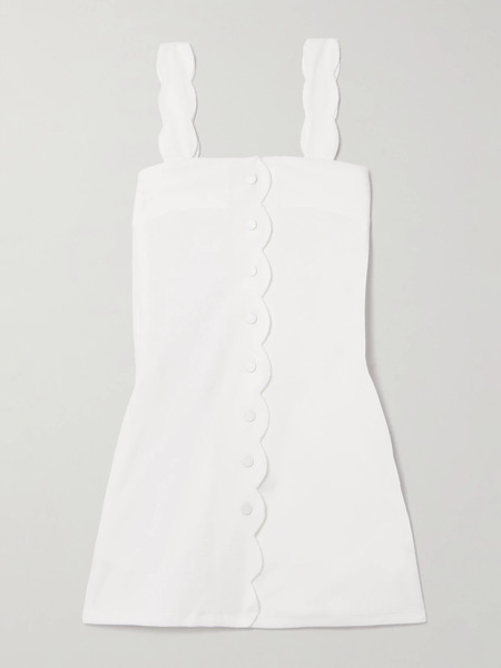 Marysia Marysia - Towelette Scalloped Terry Mini Dress - White 