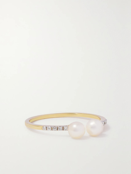  Mateo Mateo - 14-karat Gold, Pearl And Diamond Ring - 6 