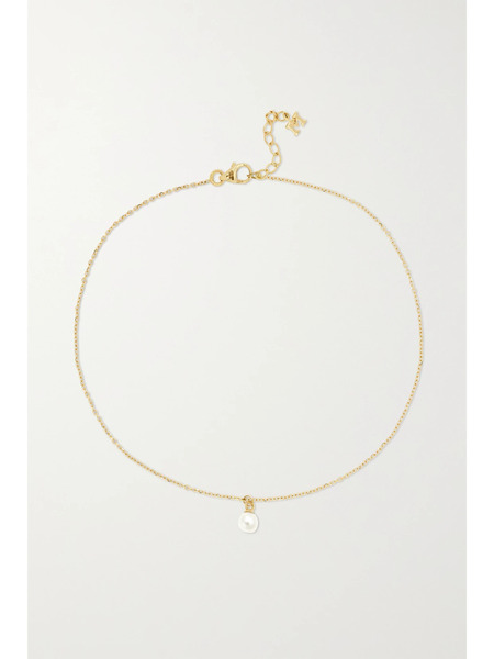  Mateo Mateo - 14-karat Gold Pearl Anklet - One Size 