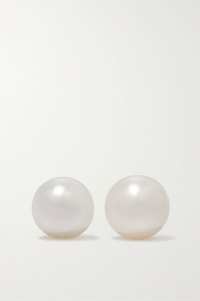 Mateo Mateo - 14-karat Gold Pearl Earrings - White 