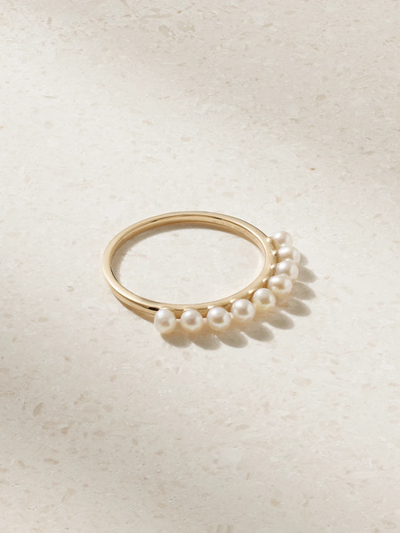  Mateo Mateo - 14-karat Gold Pearl Ring - 7 