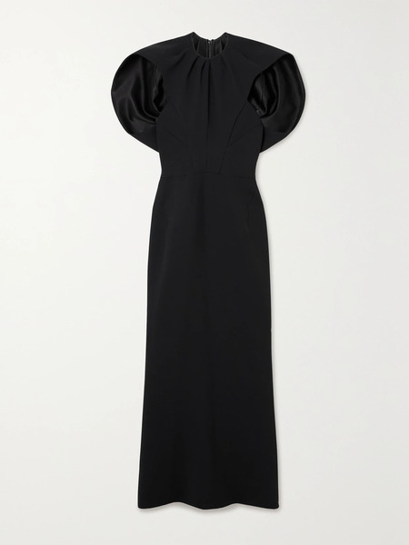  Maticevski Maticevski - Cypress Ruched Crepe Midi Dress - Black 