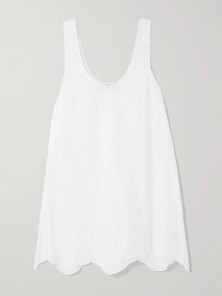  Matteau Matteau - Broderie Anglaise Cotton Mini Dress - White 