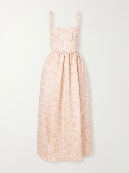  Matteau Matteau - Crossback Linen-blended Maxi Dress - Pink 
