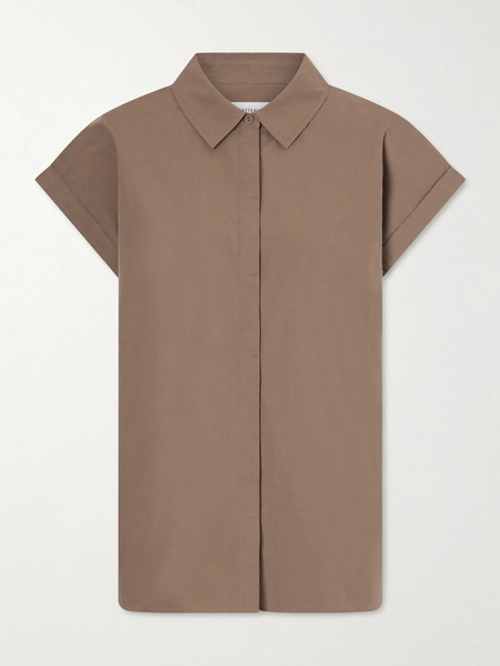 Matteau Matteau - Organic Cotton-poplin Shirt - Brown 