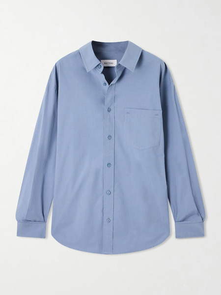  Matteau Matteau - Organic Cotton-poplin Shirt - Light Blue 