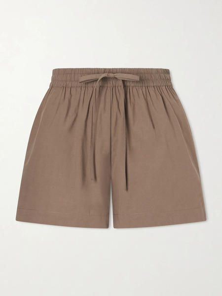 Matteau Matteau - Organic Cotton-poplin Shorts - Brown 