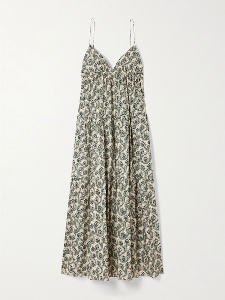  Matteau Matteau - Printed Organic Cotton-poplin Midi Dress - Multi 
