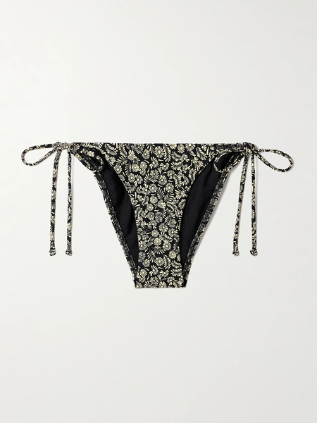  Matteau Matteau - The String Floral-print Recycled Bikini Briefs - Black 