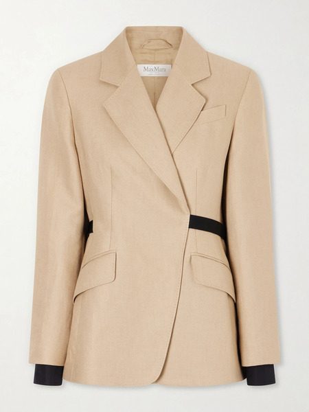  Max Mara Max Mara - Belted Linen Blazer - Sand 