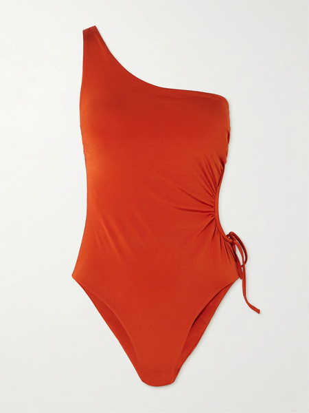  Max Mara Max Mara - Canarie One-shoulder Cutout Swimsuit - Red 