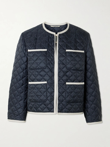  Max Mara Max Mara - Celeste Quilted Shell Jacket - Navy 