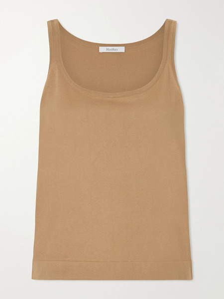 Max Mara Max Mara - Cotton-jersey Vest - Brown 